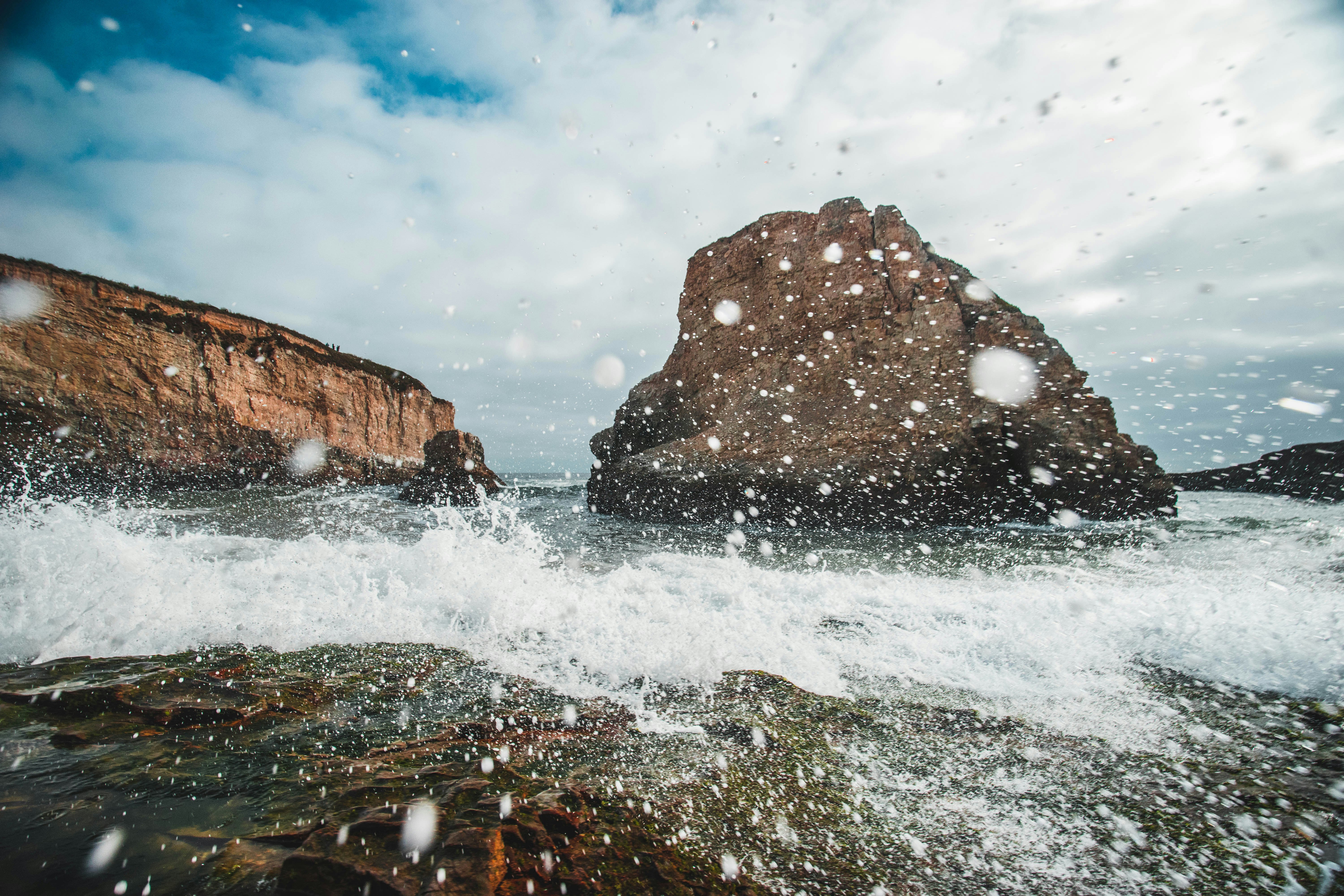 brown and black rocks